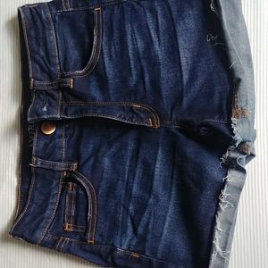 Simple cute dark jean shorts